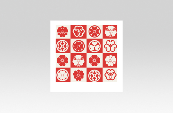 PL70563　イベント　おめでとう　オリジナル和柄（市松紋柄）