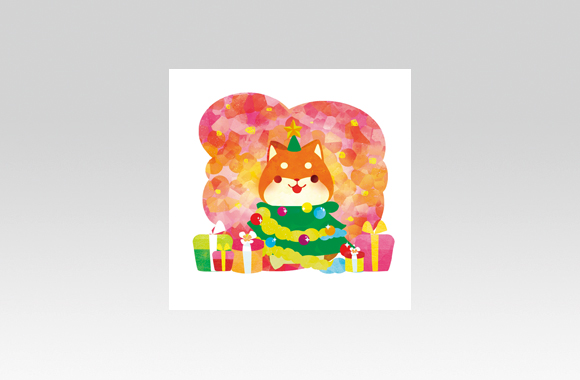 PL70578　イベント　クリスマス　キャラクター（柴犬）