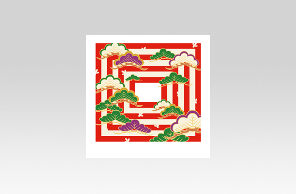PL70587　イベント　お正月　オリジナル和柄（松）