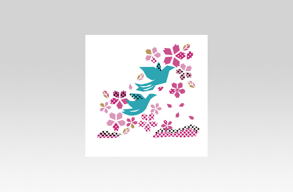 PL70597　イベント　卒業式　イラスト（鳥）