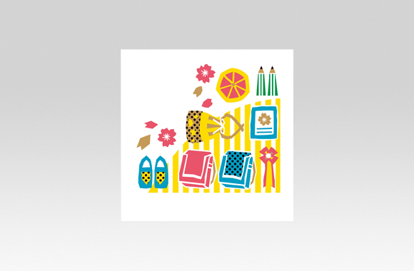PL70606　イベント　入学式　イラスト（パーツ）