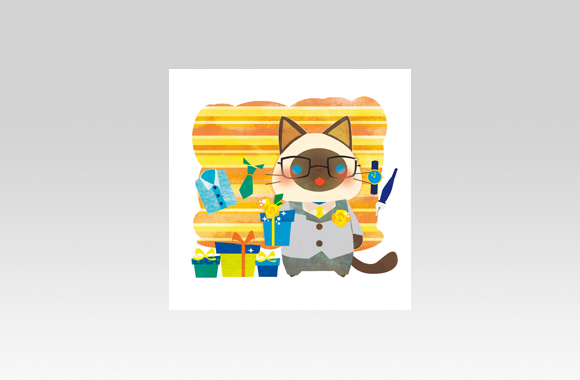 PL70634　イベント　父の日　キャラクター（猫）